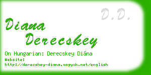 diana derecskey business card